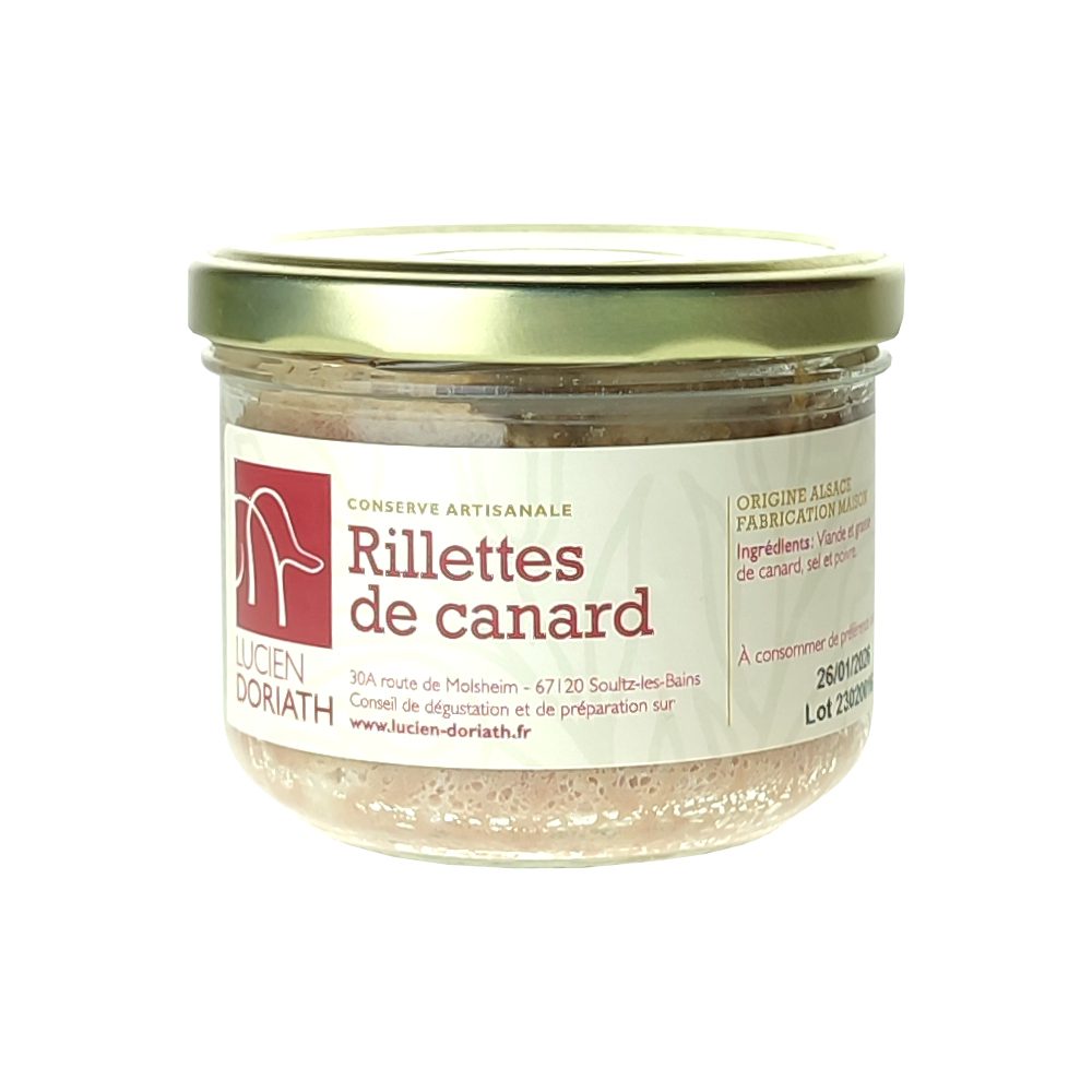 Rillettes de Canard 180g Bocal Lucien Doriath